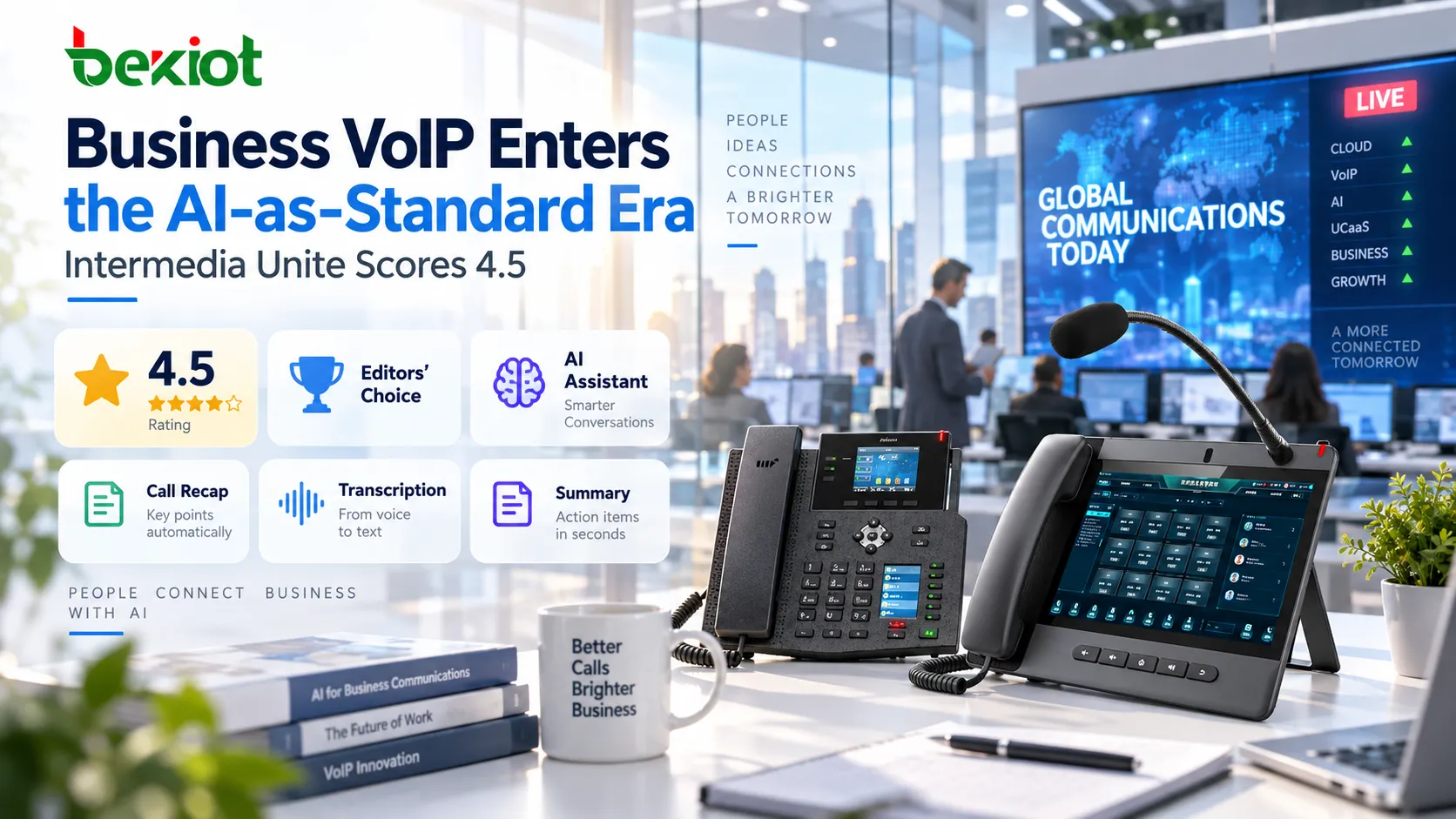 Intermedia Unite recebe nota 4,5: o VoIP empresarial entra na era da IA como padrão
