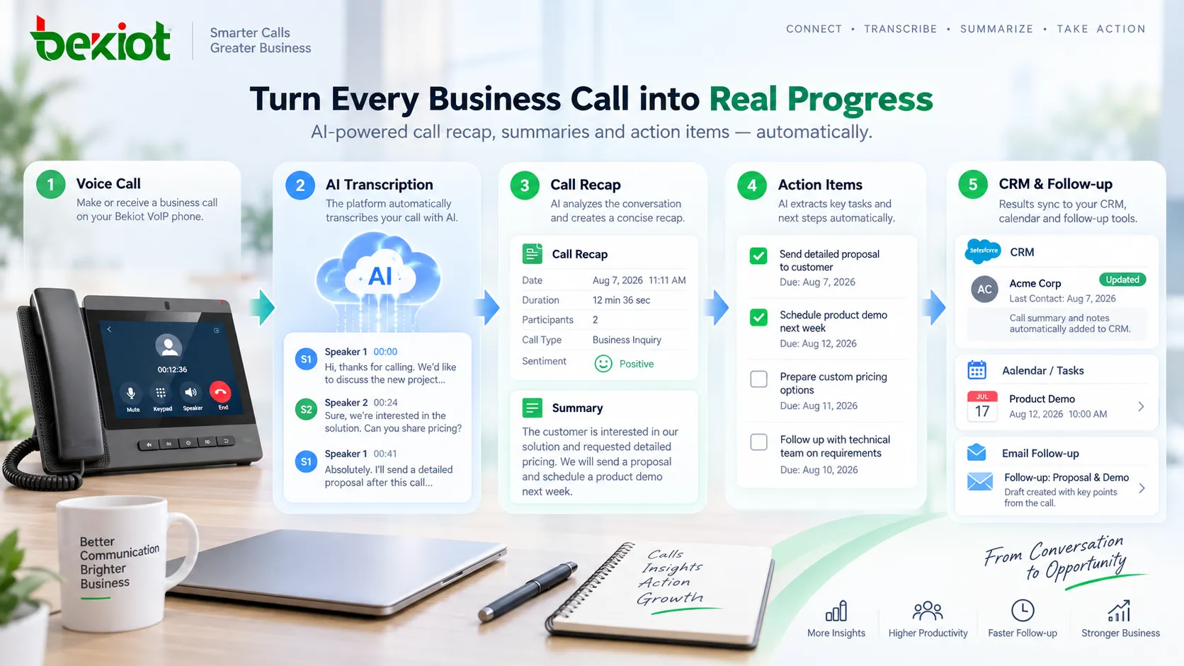 Seleção de Business VoIP em 2026 avaliando Calling, AI Call Summary, portais administrativos, terminais SIP, integração CRM, segurança e o caminho de migração de Unified Communications para Contact Center