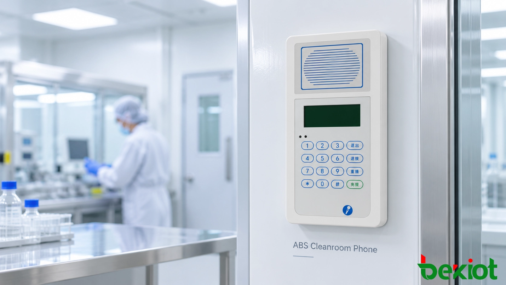 Telefone ABS para sala limpa para comunicação em laboratório