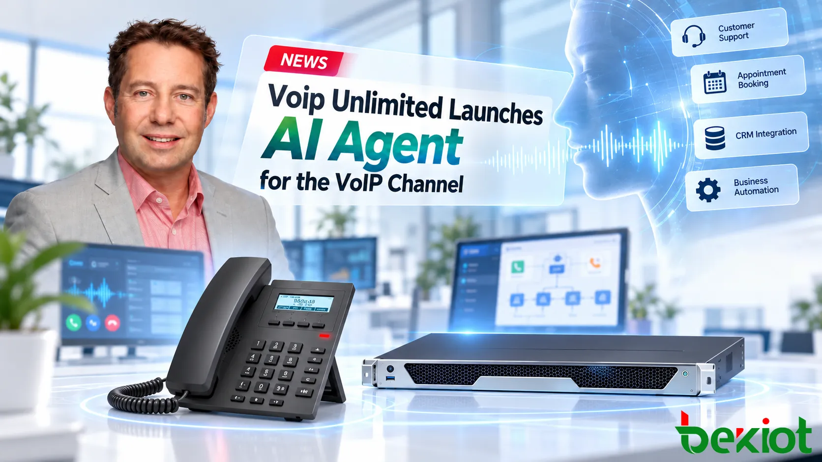 Voip Unlimited lança AI Agent enquanto os serviços de voz com IA chegam ao canal VoIP
